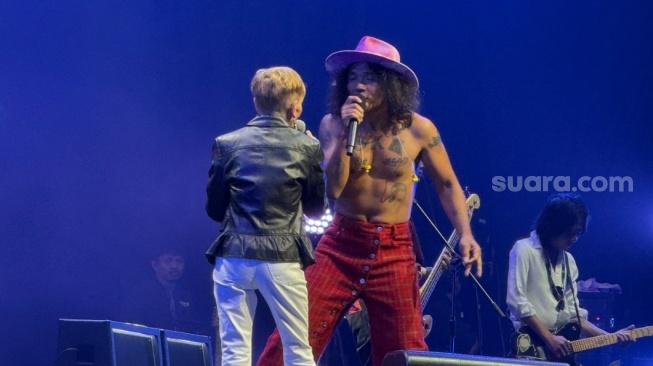 Slank di panggung Java Jazz Festival 2026 hari ketiga, Minggu, 31 Mei 2026. [Suara.com/Tiara Rosana]