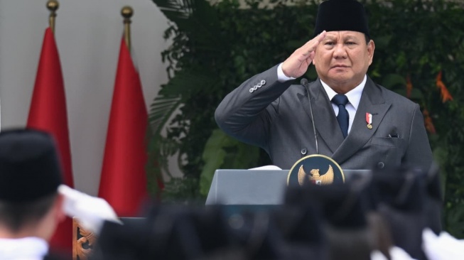 Presiden Prabowo Subianto dalam amanat upacara Peringatan Hari Lahir Pancasila di Kementerian Luar Negeri, Jakarta, Senin (1/6/2026). [Biro Pers, Media, dan Informasi Sekretariat Presiden]