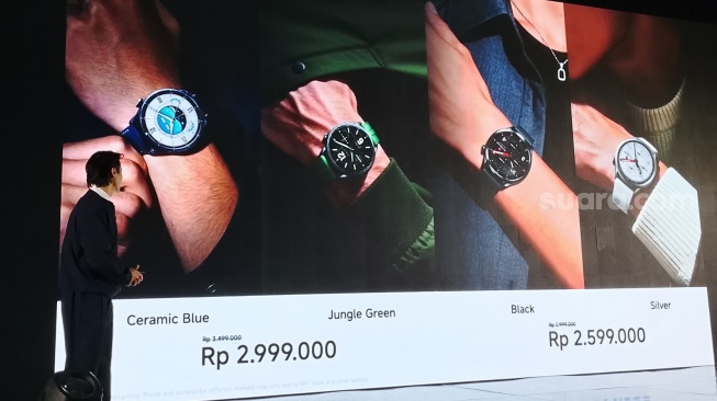 Peluncuran Xiaomi Watch S5 di Jakarta, Selasa (2/6/2026). [Suara.com/Dythia]