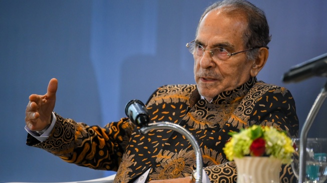 Presiden Timor Leste Jose Ramos-Horta menjadi pembicara pada kuliah di ERIA School of Government, Jakarta, Selasa (2/6/2026). [ANTARA FOTO/Hafidz Mubarak A/tom]