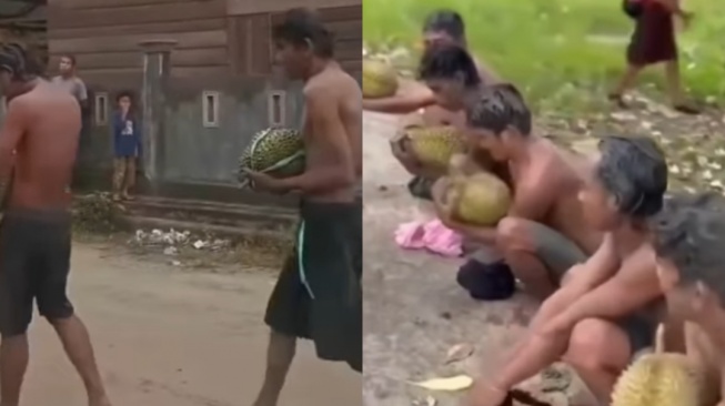 Komplotan Maling Durian Diarak Warga Sambil Bawa Barang Curian, Videonya Viral
