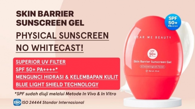 Sunscreen lokal yang gak bikin wajah abu-abu. (Shopee)