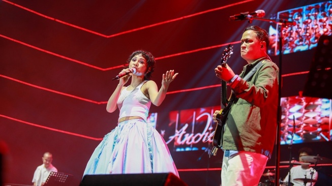 Penampilan Andien di panggung MLDSPOT Java Jazz Festival 2026 yang berlangsung di NICE PIK 2 Tangerang pada 29-31 Mei 2026. [MLDSPOT]