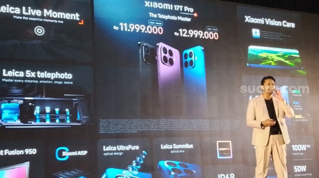 Peluncuran Xiaomi 17T Pro di Jakarta, Selasa (2/6/2026). [Suara.com/Dythia]