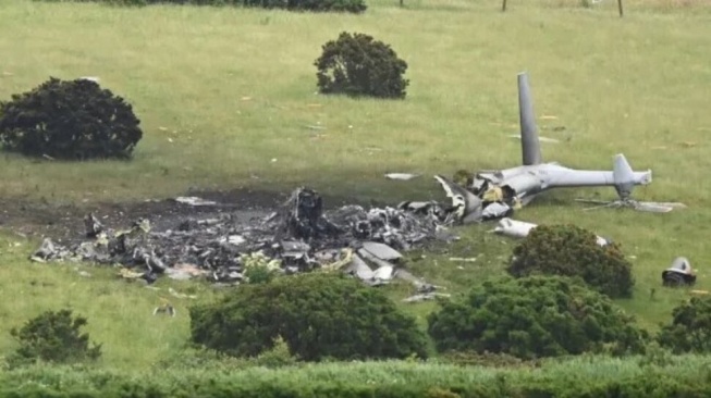 Tiga personel angkatan laut Inggris atau Royal Navy tewas dalam kecelakaan helikopter di wilayah Devon, Inggris, Rabu (3/6/2026) dini hari waktu setempat. [Istimewa]