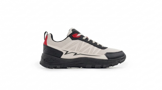 Aerostreet Trex Outdoor Shoes Unisex Hitam/Krem/Merah