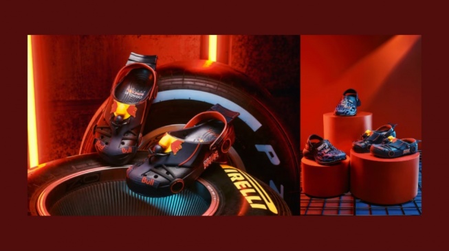 Mobil F1 Kini Jadi Sandal? Crocs dan Red Bull Racing Bikin Gebrakan Unik