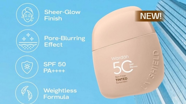 Sunscreen yang bisa jadi alas bedak. (Shopee)