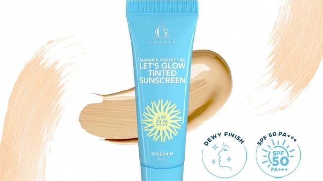 Sunscreen yang bisa jadi alas bedak. (Shopee)