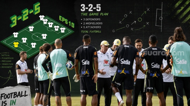 Ancelotti Uji Formasi Baru Brasil! Selecao Bakal Pakai 3-2-5 di Piala Dunia 2026