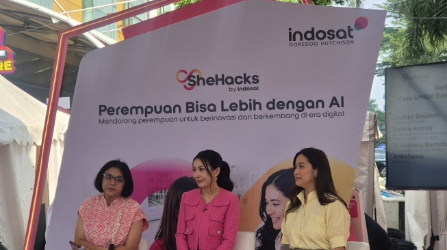 Indosat kembali meluncurkan SheHacks 2026 di Jakarta, Jumat (5/6/2026). [Suara.com/Dythia] 