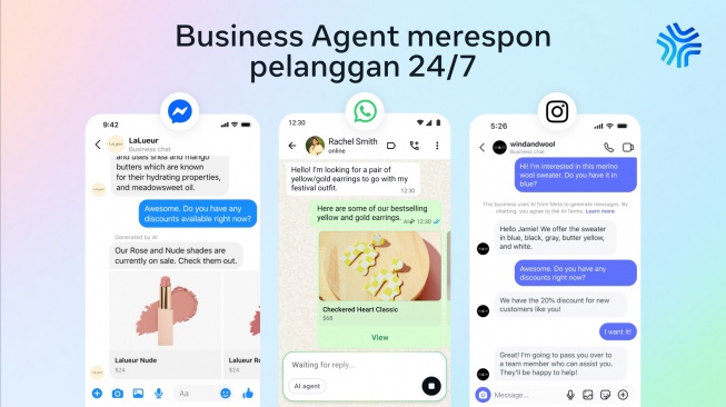 Conversations 2026, Meta memperkenalkan Business Agent. [Meta Indonesia]