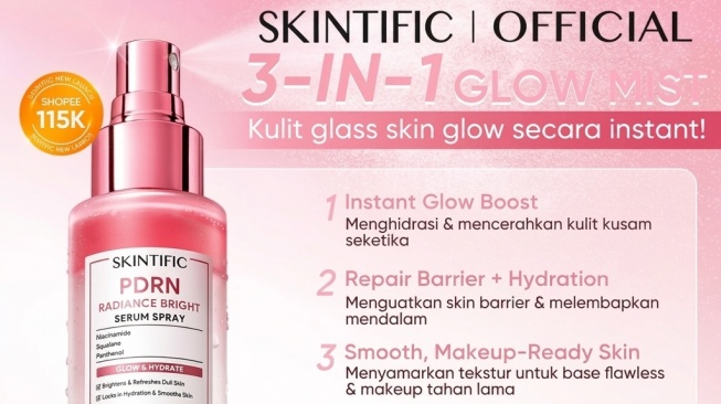 Skintific PDRN Radiance Booster Serum Spray - Skintific