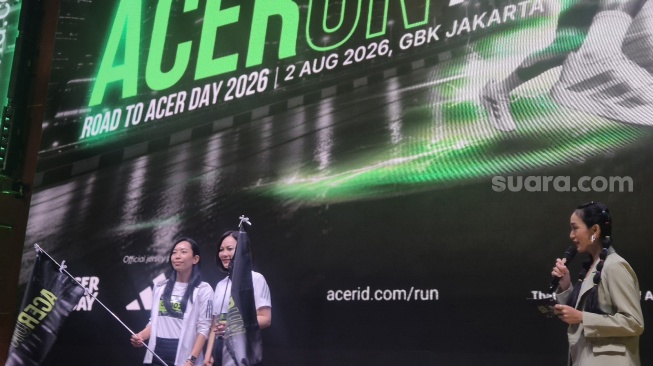 Jumpa pers Acer Indonesia menggelar ACERUN 7K di Jakarta, Jumat (5/6/2026). [Suara.com/Dythia] 