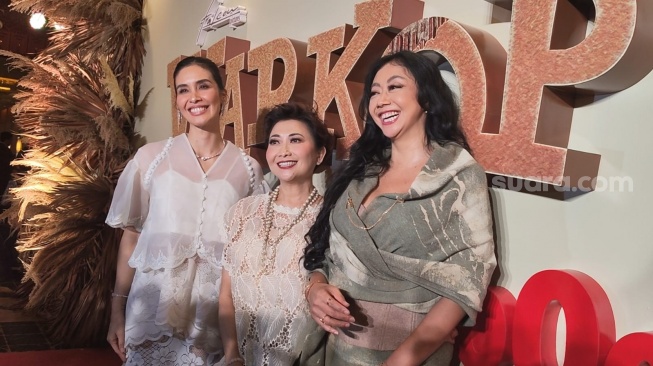 Asri Welas, Indy Barends dan Marsha Timothy ditemui di Senayan, Jakarta Pusat pada Sabtu, 6 Juni 2026. [Suara.com/Rena Pangesti]