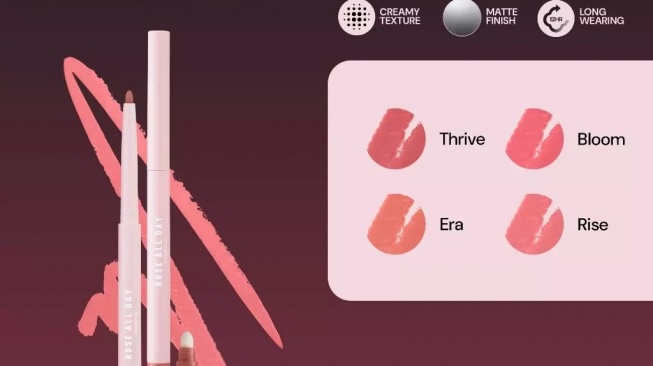 Ros&eacute; All Day Don&rsquo;t Budge Lip Liner (Shopee)