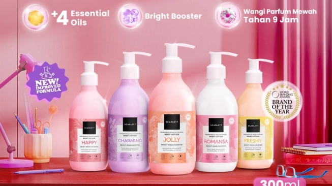 Scarlett Brightening Body Lotion Bright Mood Booster (Shopee)