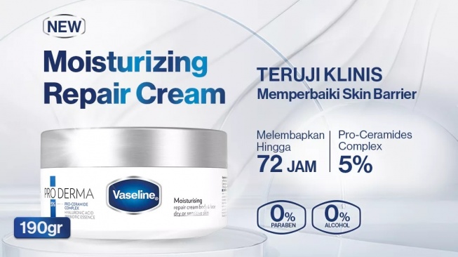 Vaseline Pro Derma Moisturizing Repair Cream (Shopee)