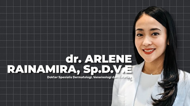 Dokter Spesialis Dermatologi, Venereologi, dan Estetika, dr. Arlene Rainamira, SpDVE (YouTube/Raditya Dika)