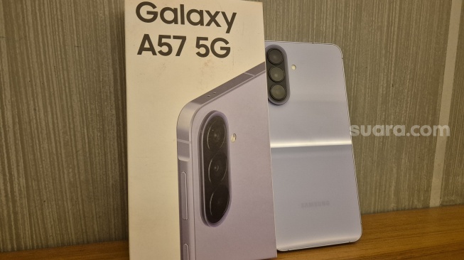 Samsung Galaxy A57 5G. [Suara.com/Dythia]