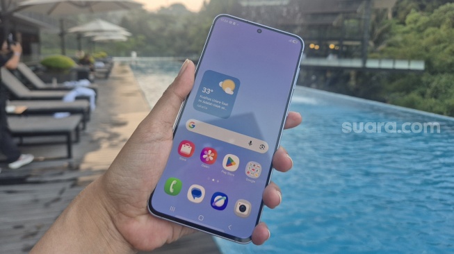 Samsung Galaxy A57 5G. [Suara.com/Dythia]