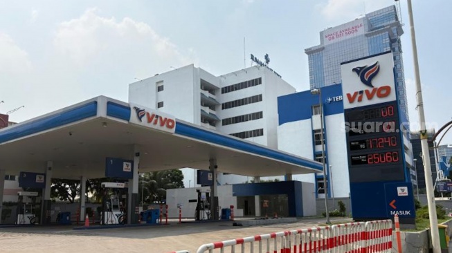 Stok BBM di SPBU Vivo langka setelah Pertamina naikkan harga pada 10 Juni 2026 [Suara.com/Yaumal]