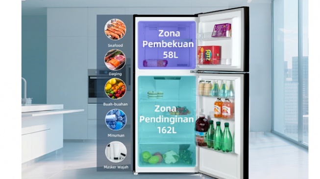 Changhong Kulkas 2 Pintu inverter FTM285NIB (shopee)