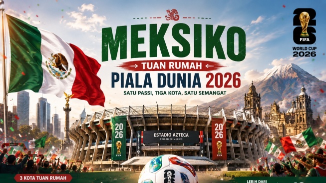 Profil Tuan Rumah Piala Dunia 2026: Meksiko, Panggung Kehormatan Ketiga El Tri