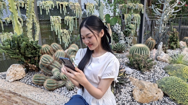 Samsung Galaxy A57 5G. [Suara.com/Dythia]