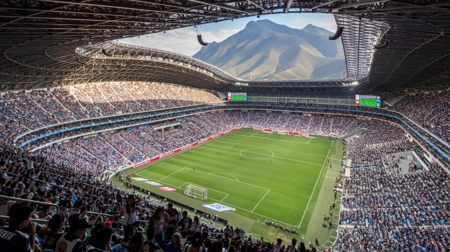 Kota Monterrey akan diwakili oleh Estadio Monterrey. Stadion yang juga dikenal sebagai Stadion BBVA ini dibuka pada 2015 dengan kapasitas lebih dari 53 ribu penonton. [Populous]