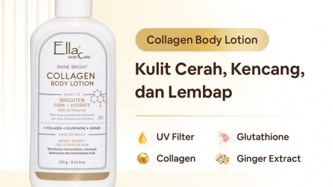 Handbody yang mengandung kolagen. (Shopee)