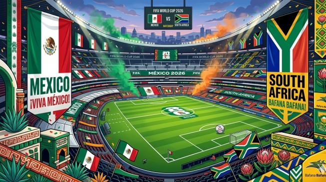 Piala Dunia 2026 Mulai Jumat Besok, Pertandingan Pembuka Meksiko vs Afrika Selatan