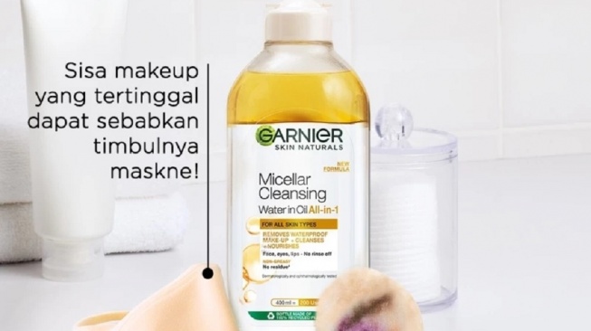 Garnier Micellar Cleansing Water Oil Infused (Shopee)