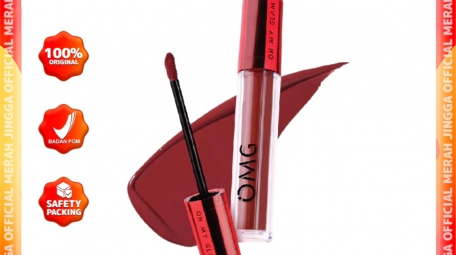 OMG OH MY GLAM Mattelast Lip Cream (Shopee)