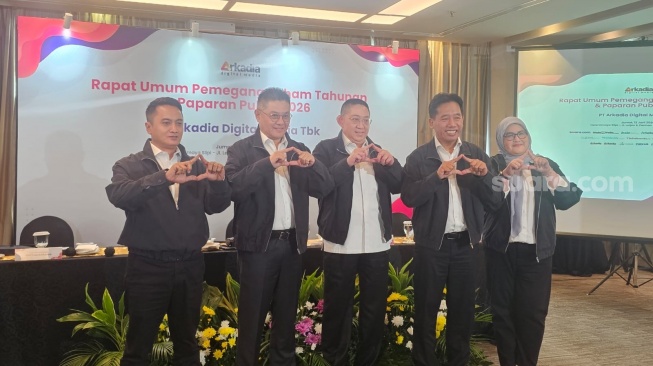 PT Arkadia Digital Media Tbk (DIGI) membukukan kinerja positif sepanjang tahun buku 2025. Perusahaan media digital tersebut berhasil mencatatkan pertumbuhan laba bersih sebesar 45,1% secara tahunan (year-on-year/YoY) menjadi Rp 1,763 miliar, dibandingkan Rp 1,215 miliar pada tahun sebelumnya. Foto Rina-Suara.com