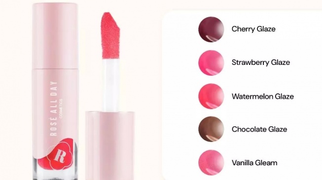 Rose All Day Frosty Coat Lip Oil (Shopee)