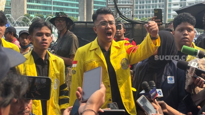 Ngotot Mau Demo di Bundaran HI Meski Dihadang Aparat, Mahasiswa: Istana dan DPR Tak Mendengar Kami!