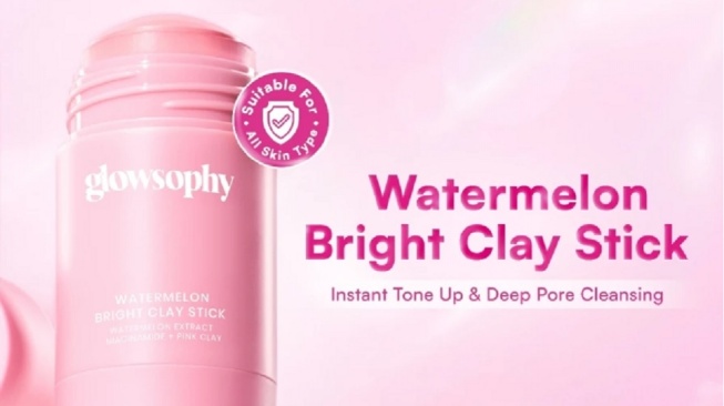 Glowsophy Watermelon Bright Clay Stick Mask (Shopee)