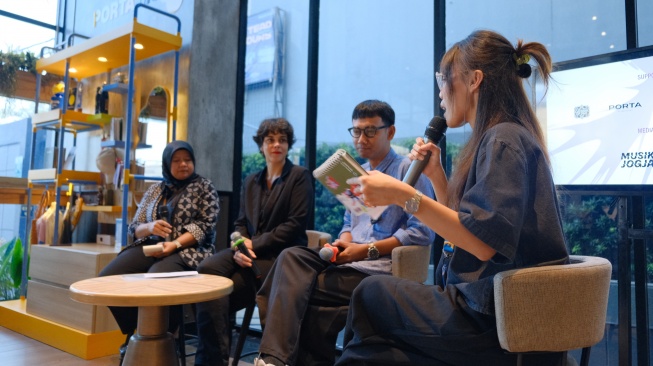 Acara press conference Kelana Swara Ambarrukmo x IFI Yogyakarta yang digelar di PORTA by Ambarrukmo (Dok. Ist)