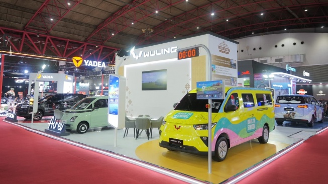 Jajaran produk Wuling yang ditampilkan di Jakarta Fair 2026. (Foto: Wuling)