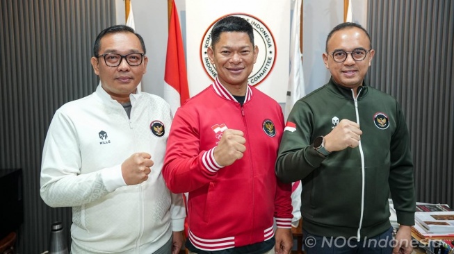 NOC Indonesia resmi menunjuk Todotua Pasaribu sebagai Chef de Mission Asian Games 2026. Fokus mengawal prestasi atlet menuju Olimpiade Los Angeles 2028. [Dok. NOC Indonesia]