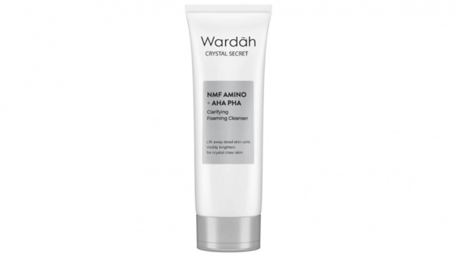 WARDAH Brightening Crystal Secret NMF Amino AHA PHA Clarifying Foaming Cleanser (Shopee)