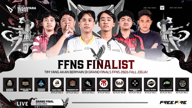 Daftar 12 Tim yang Lolos ke Grand Finals FFNS 2026 Fall di Yogyakarta