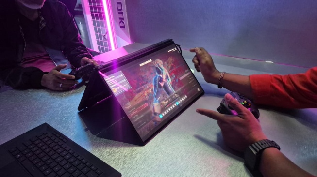 Peluncuran ROG Zephyrus Duo (GX651) di Jakarta, Rabu (17/6/2026). [Suara.com/Dythia]
