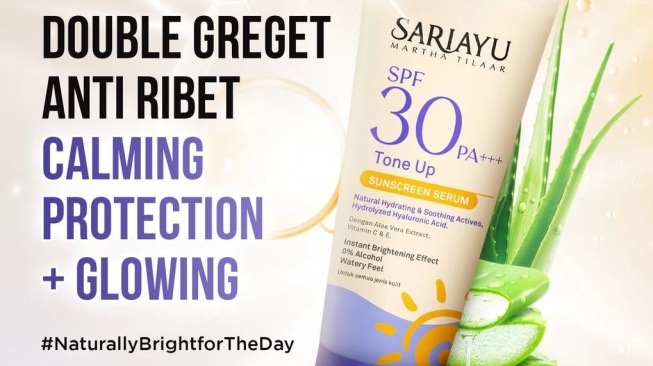 Sunscreen Sariayu. (Shopee Sariayu Martha Tilaar Official Shop)
