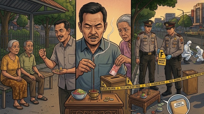 Ritual Buka Aura Jadi Kedok! Penipu di Kalideres Gasak Emas Rp33 Juta dari Lansia 67 Tahun