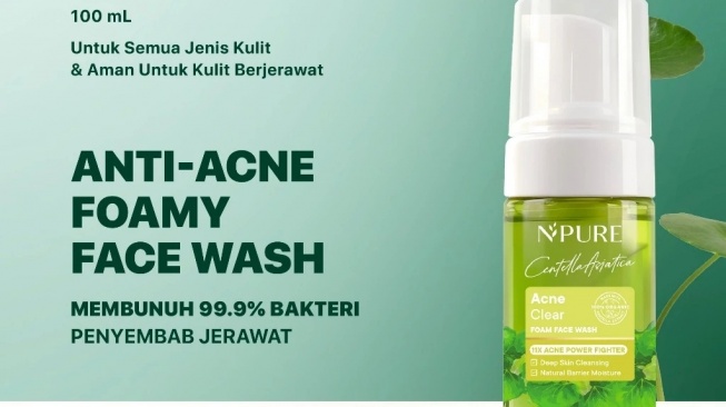 NPURE Centella Asiatica Facial Wash (Shopee)