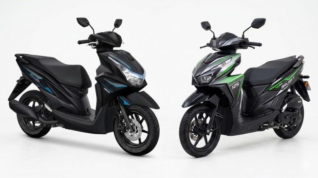 Adu Skutik 125cc: Kawasaki Brusky Jual Desain 'Vario Old', Yamaha FreeGo Pamer Bagasi Setara NMAX