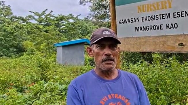 Ketua Komunitas Green Kaidati, Zainudin Hongi. (Dok: Nusa Halmahera)