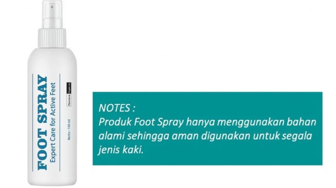Foot spray yang bagus. (Shopee)
